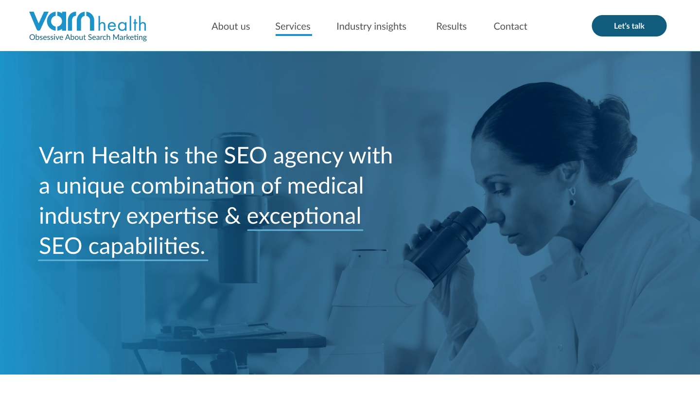 Varn Health website